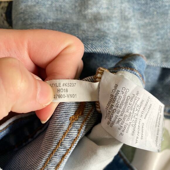 MADEWELL The High-Rise Slim Boyjean in Raebrook Wash Two Tone Stretch Size 25 - Picture 11 of 11